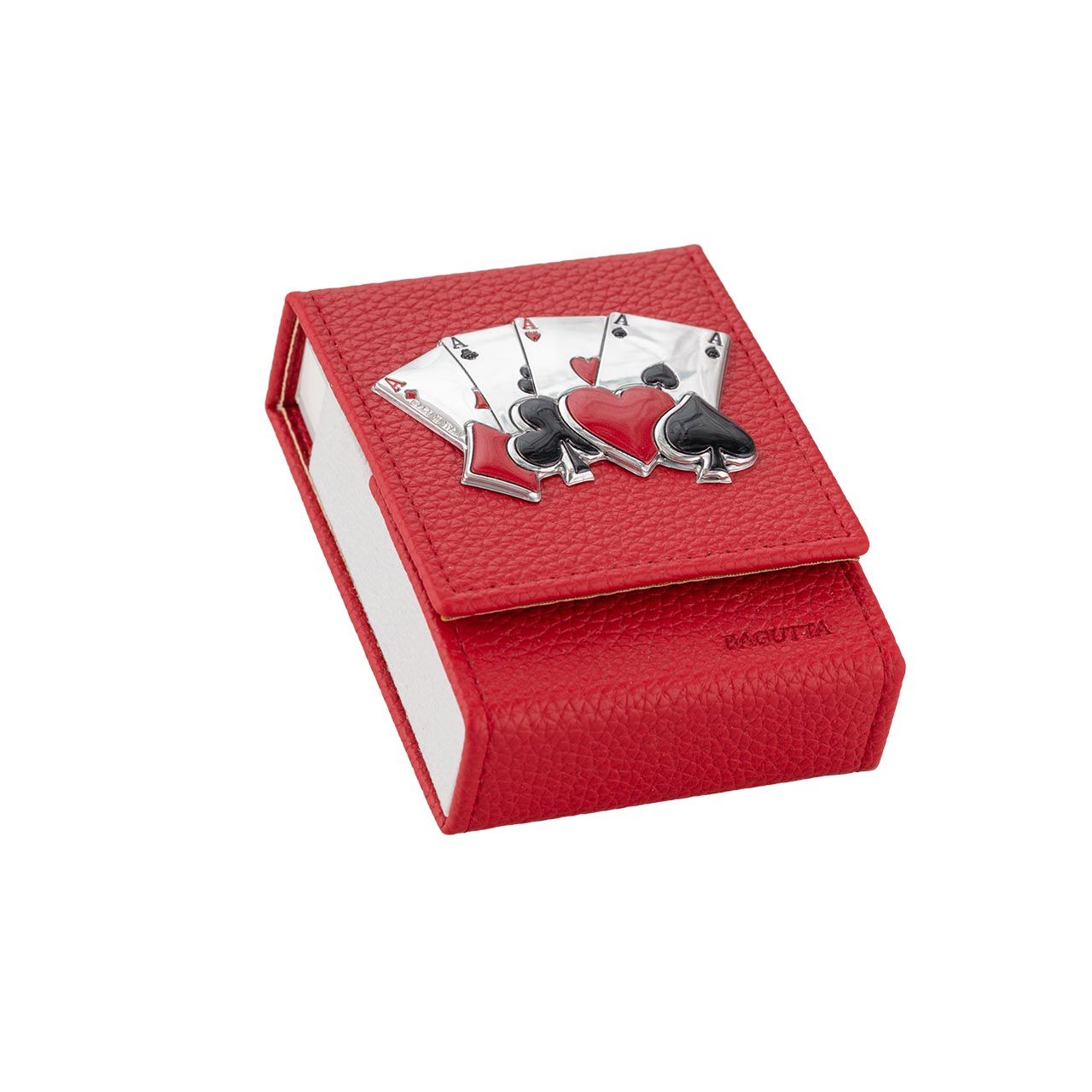 PORTAMAZZO SINGOLO CON DECORAZIONE - ROSSO
